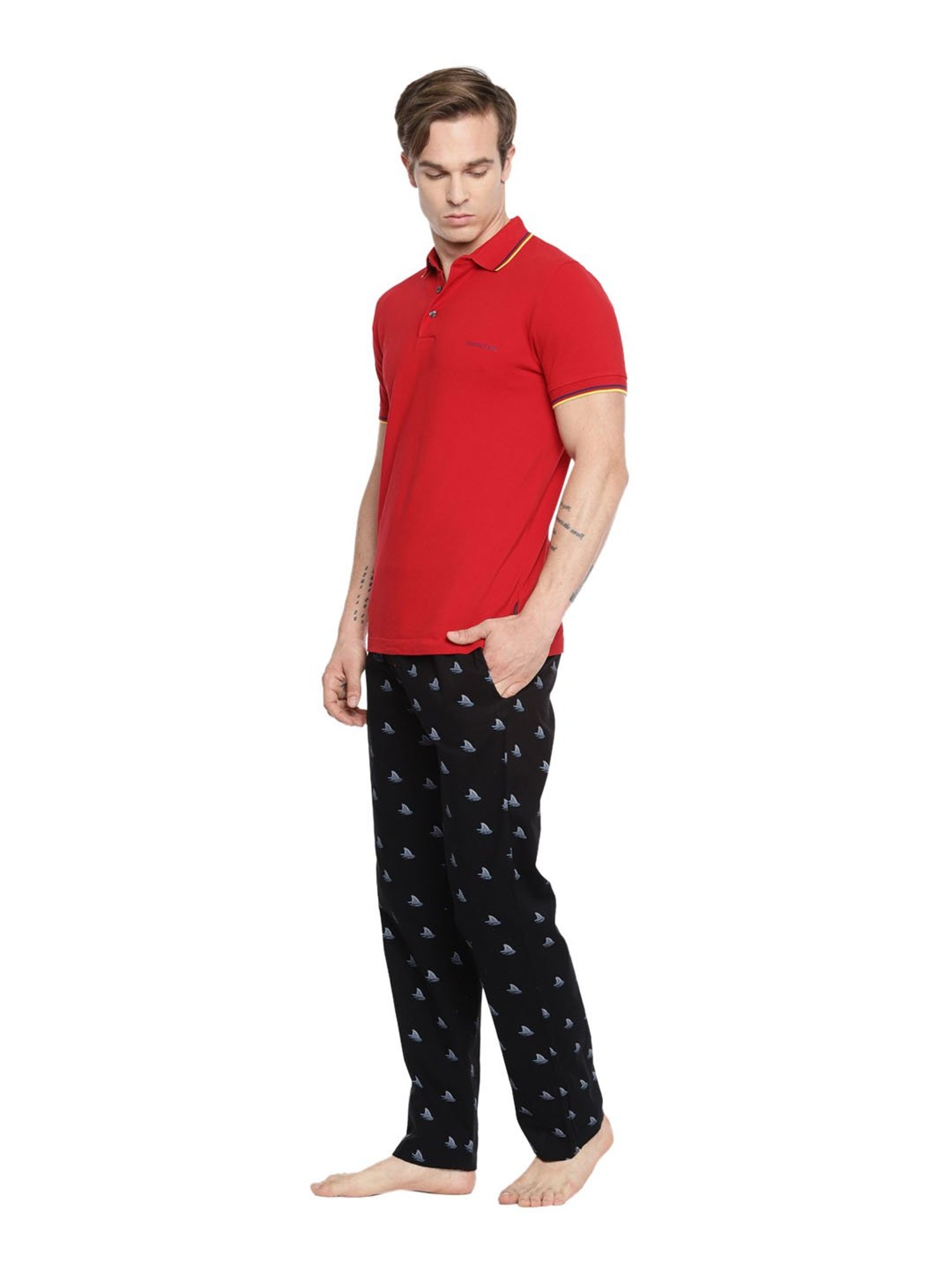 Fruit of the Loom Black Mid Rise Pyjama Pants