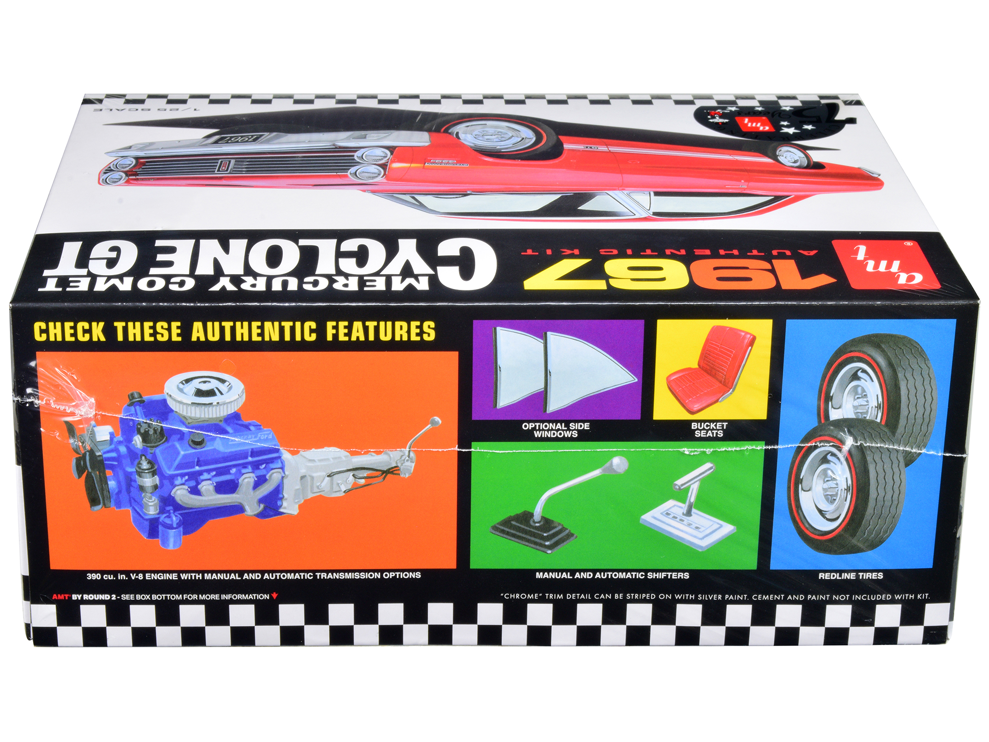 1969 Mercury Cougar Eliminator Competition Orange with Black Stripes "GreenLight Muscle" Series 28 1/64 Diecast Model Car by Greenlight