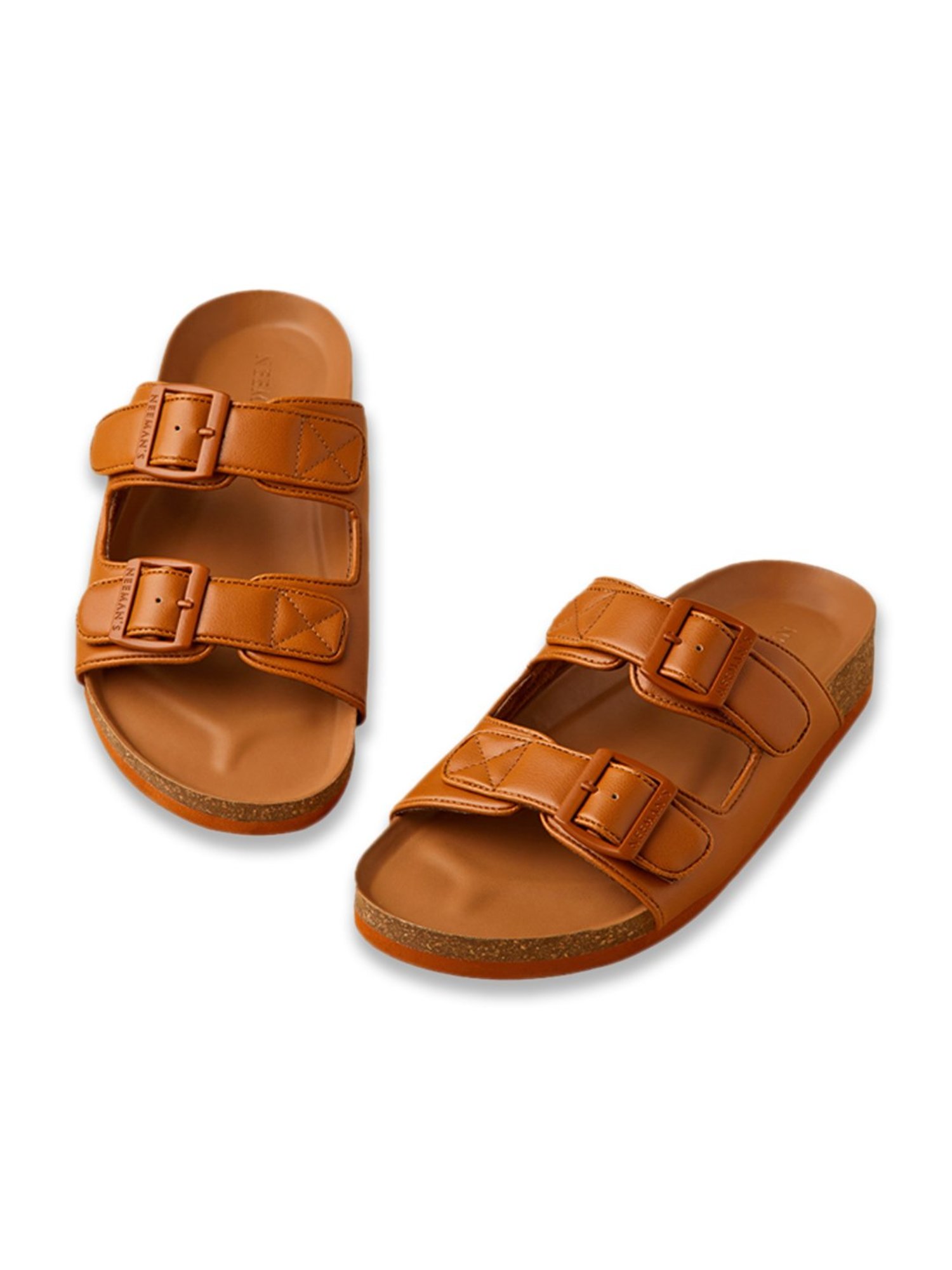 Neemans Men's Cork Tan Casual Sandals
