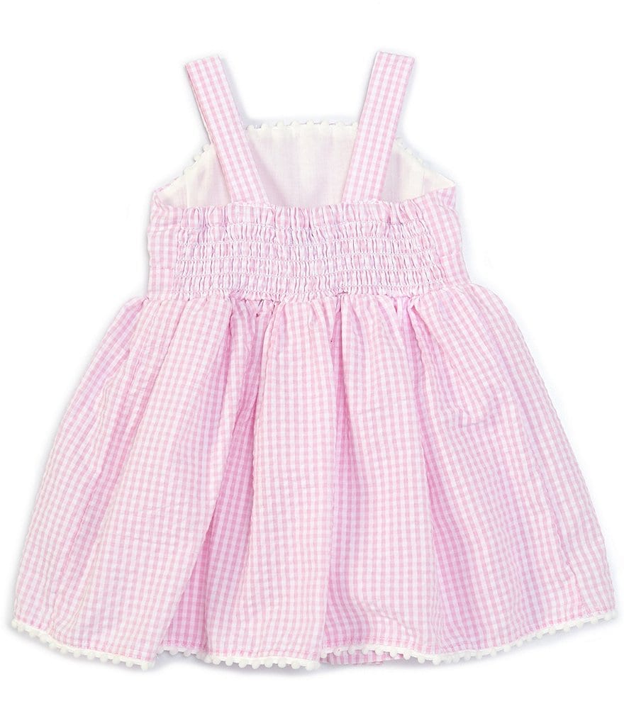 Pippa & Julie Baby Girls 12-24 Months Gingham Seersucker Skirted Romper