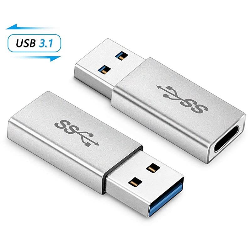 USB 31 Type C Female to USB A Male Adapter 2 Pack Type A to C USB 31 Female to USB A Female Adapter Converter Support Data Sync and Charging