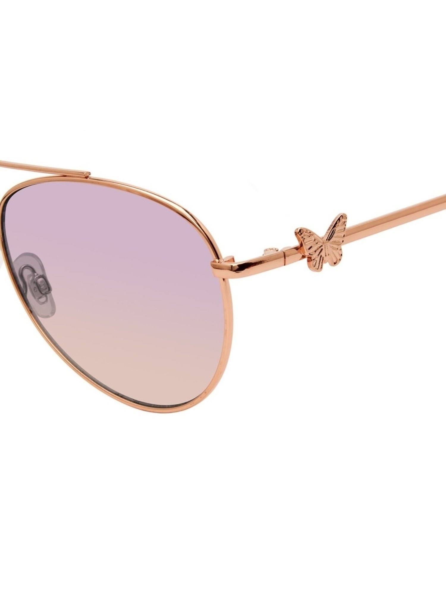 STEVE MADDEN Pink Aviator UV Protection Sunglasses for Women