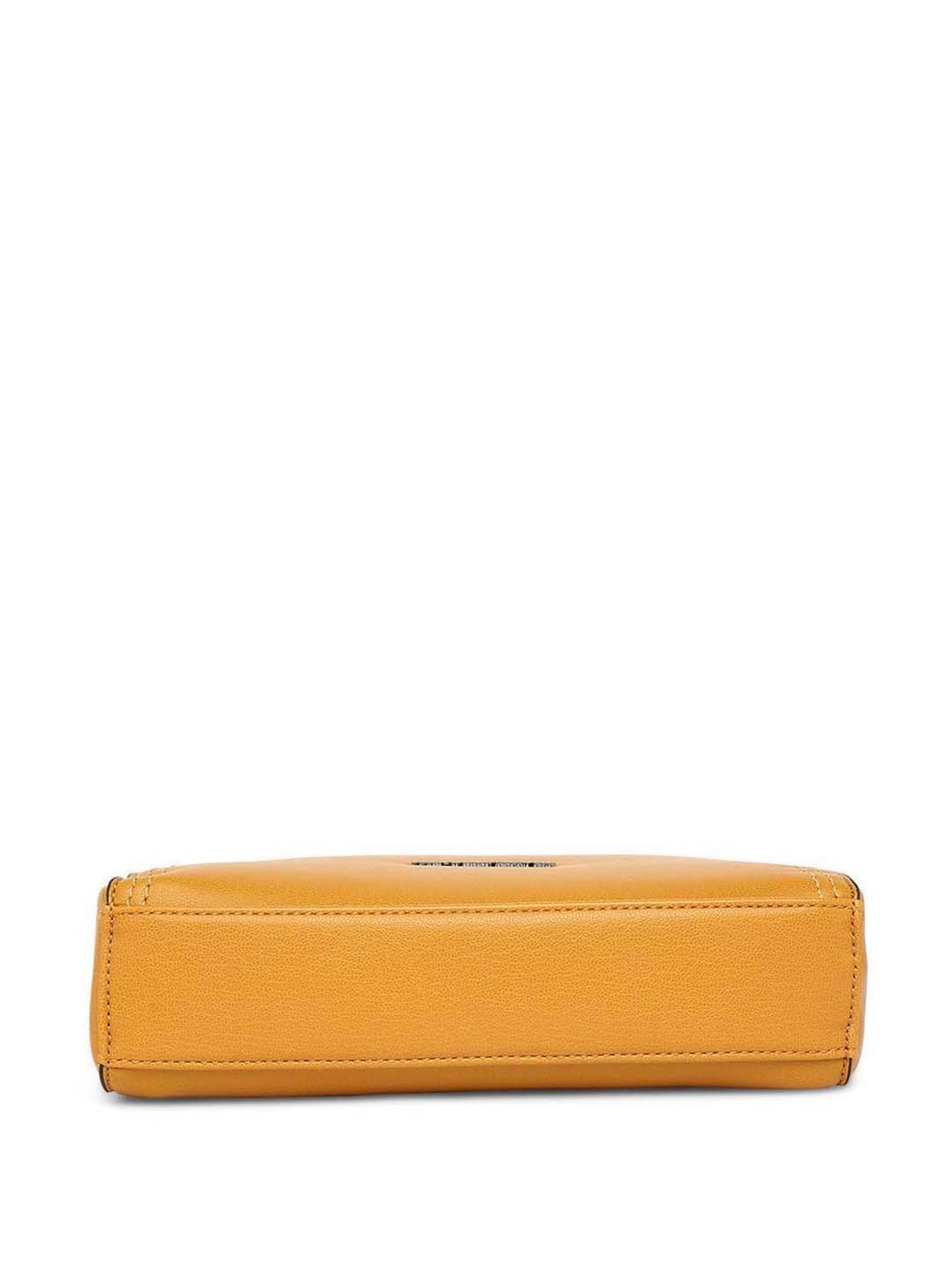 Marina Galanti Yellow Solid Medium Sling Handbag