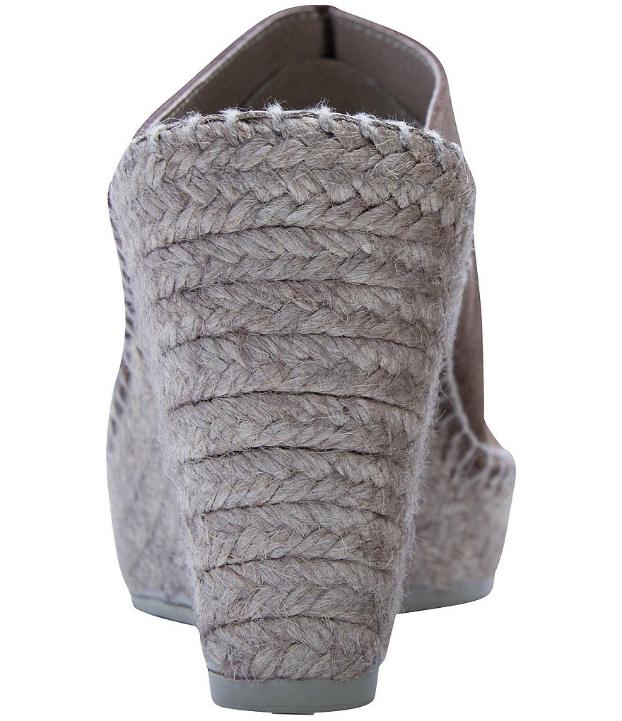 Andre Assous Cici Suede Esparille Wedge Sandals