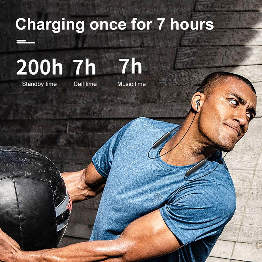 Wireless bluetooth Seadset Sports Bluetooth 5.0 Headset In-Ear Smart Earphone Neck Mounted Waterproof Mini Smart Earbuds