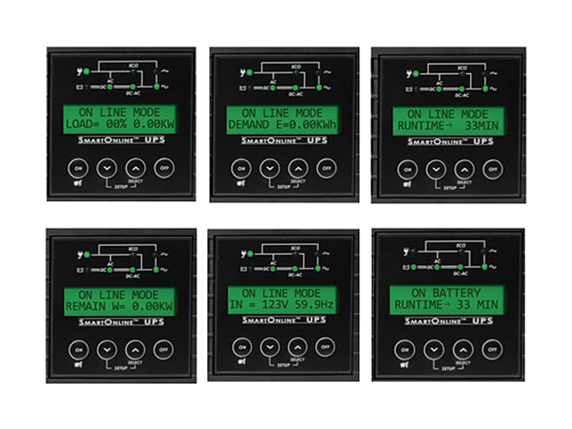 PR1000LCDRT2U Smart App Sinewave UPS System, 1000VA/900W, 8 Outlets, AVR, 2U Rack/Tower Black