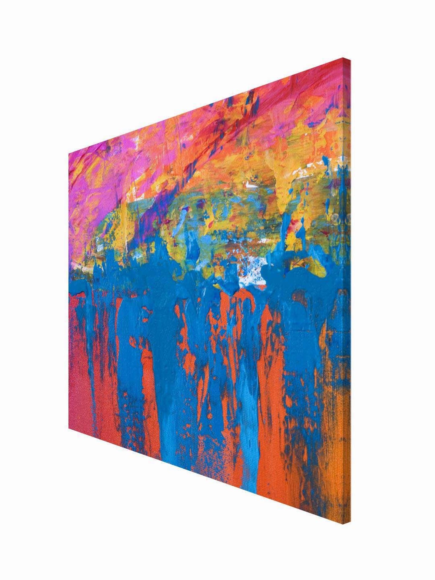 999store Multicolor Abstract Canvas Painting