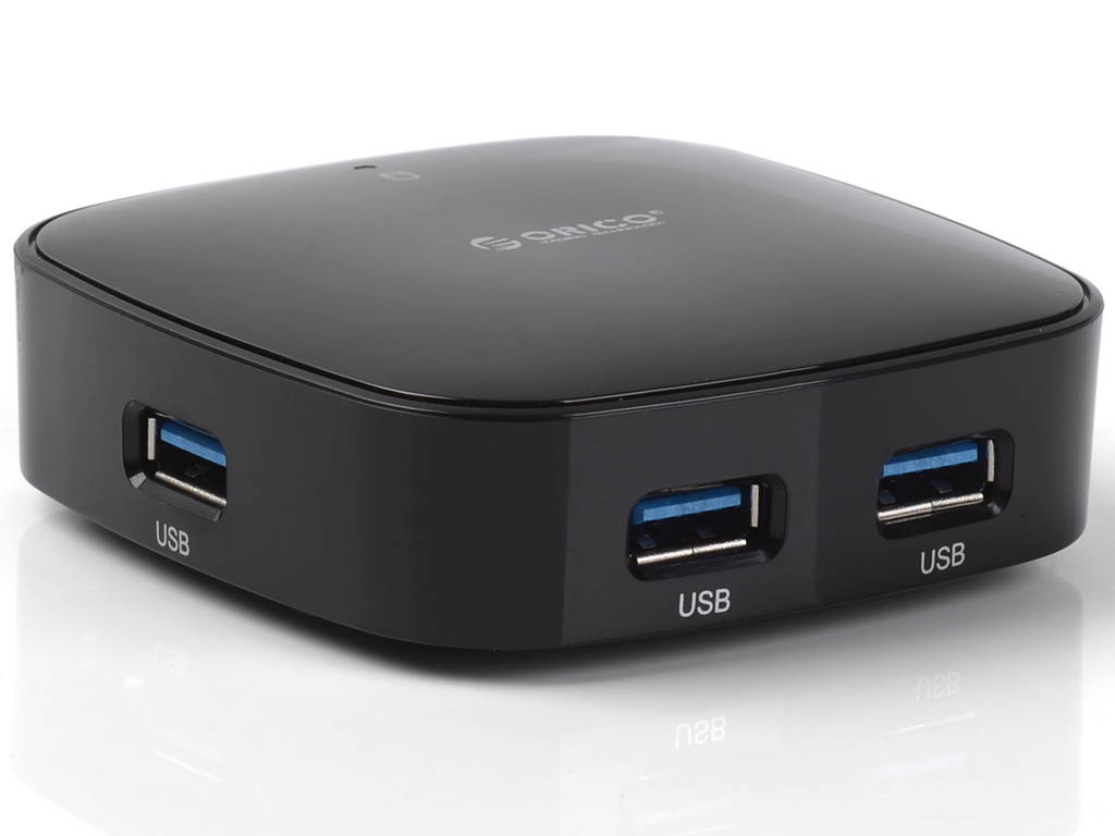 Orico H4818-U3-WH Portable 4-Port USB 3.0 Mini Hub with 3.3 Ft USB 3.0 Cable