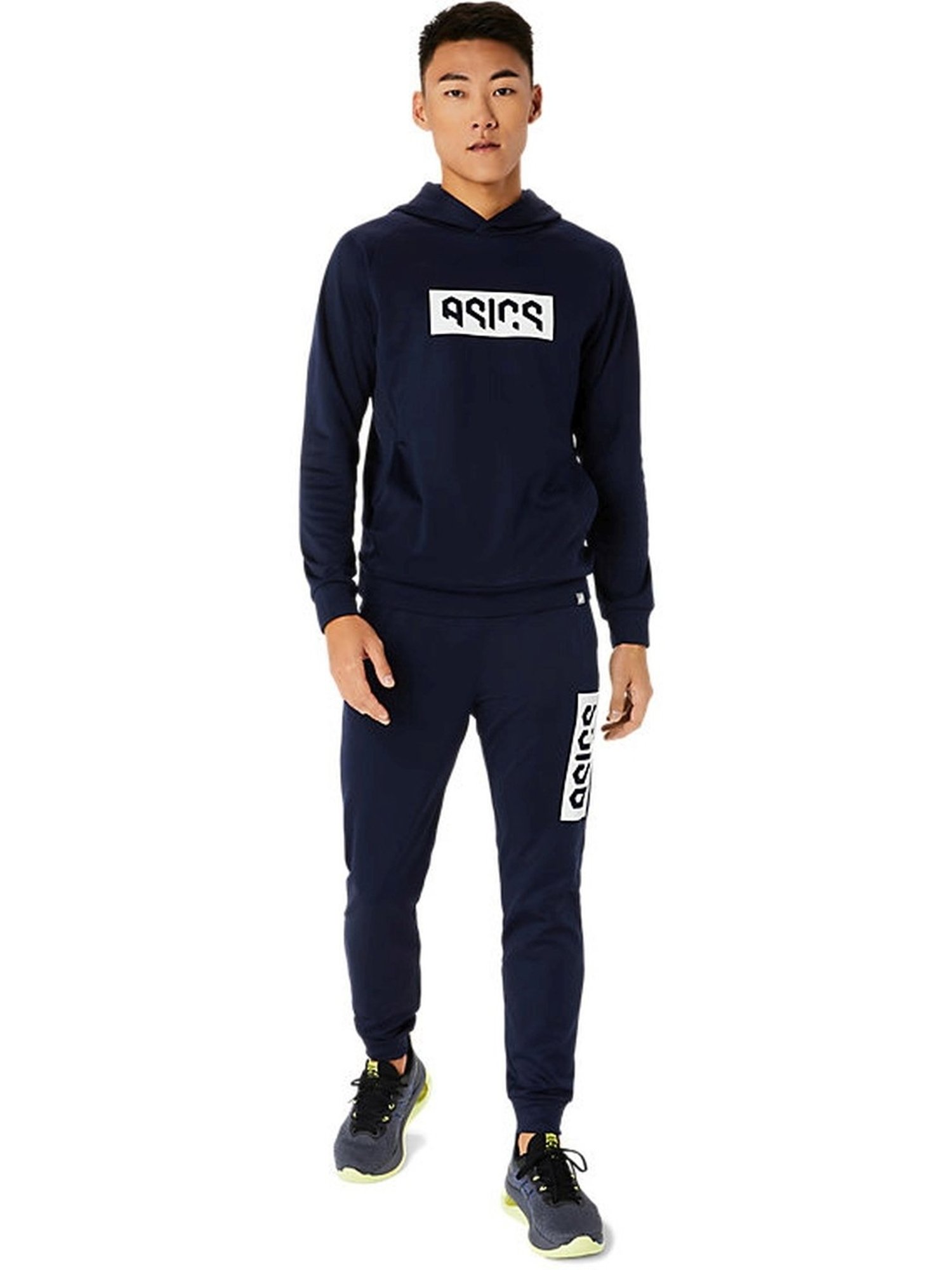Asics Midnight Regular Fit Printed Hooded Sweatshirt