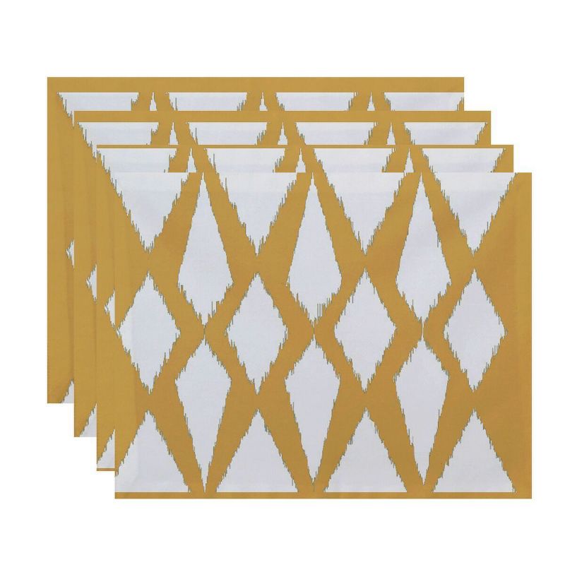 Set of 4 Blue Diamond Placemat - E by design