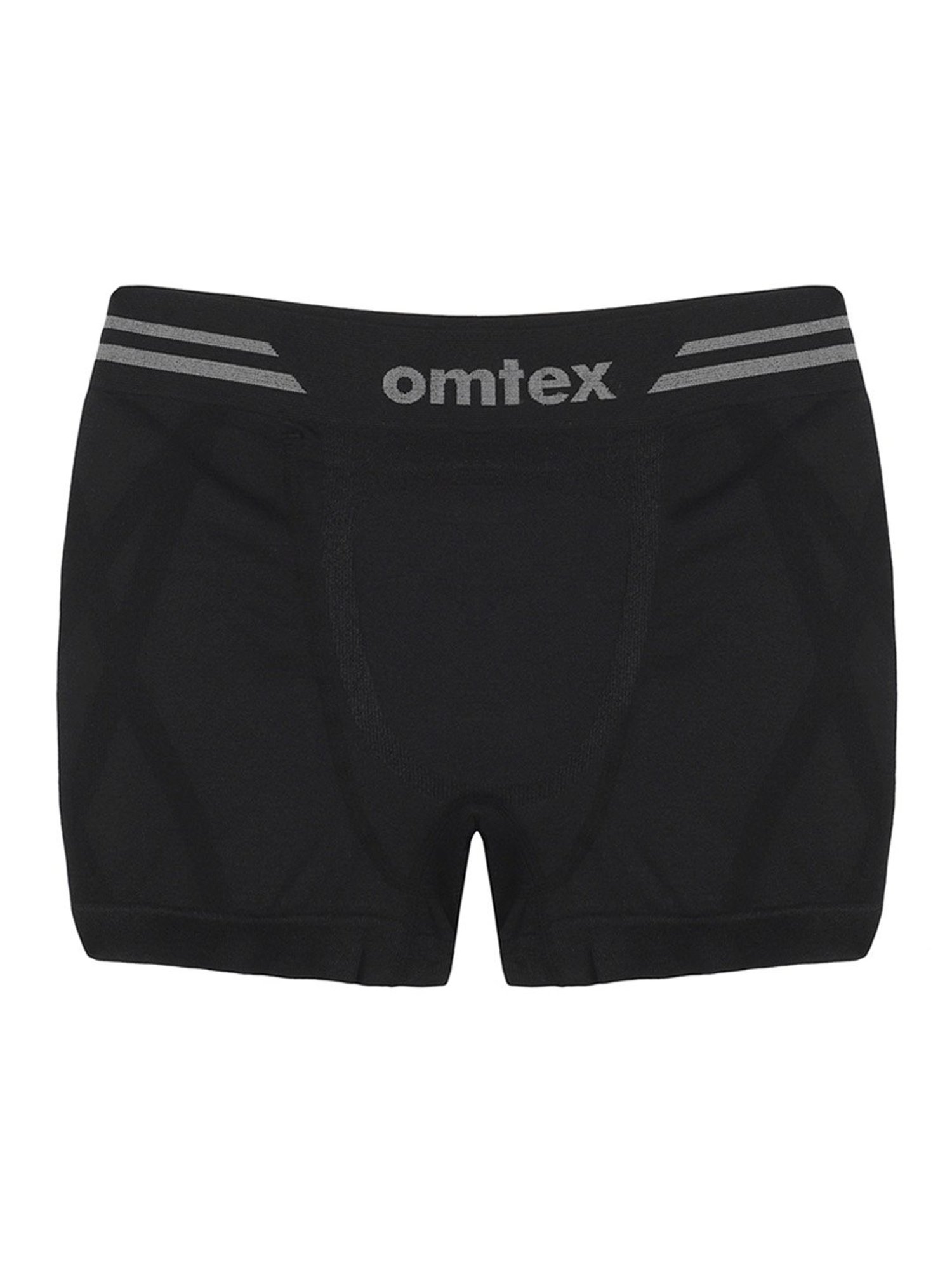 Omtex Men's Athletic Seamless Short Stretchable (Black) Size - S