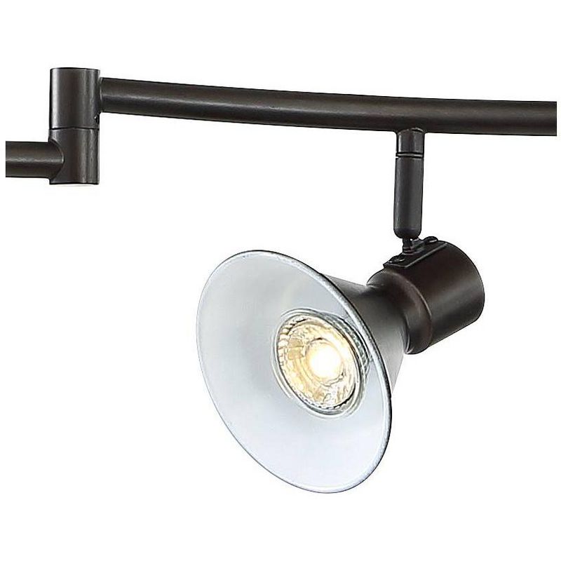 Pro Track Rhodes 6-Light Bronze Hood LED Track Fixture