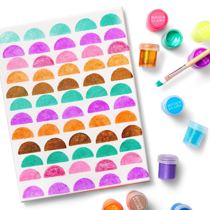 24ct Acrylic Paint Set Metallic, Neon, & Glitter - Mondo Llama™