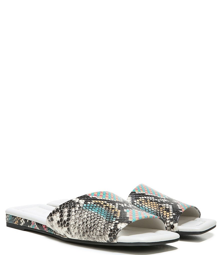 Sarto by Franco Sarto Bordo Snake Print Leather Slides