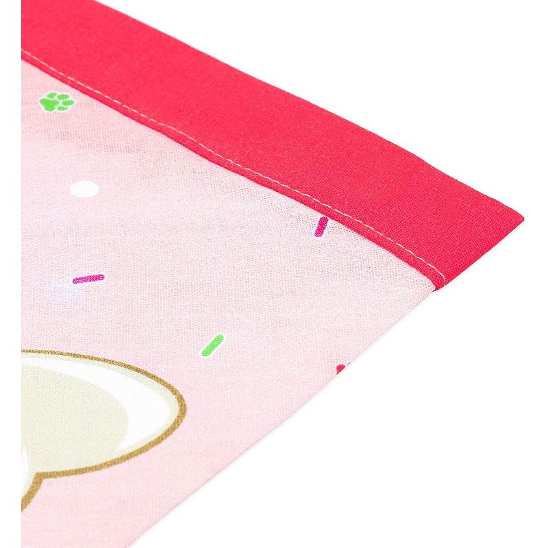 Let's party Pet Bandana Scarf, Girl Dog Puppy Costume Apparel for Birthday Party, Pink