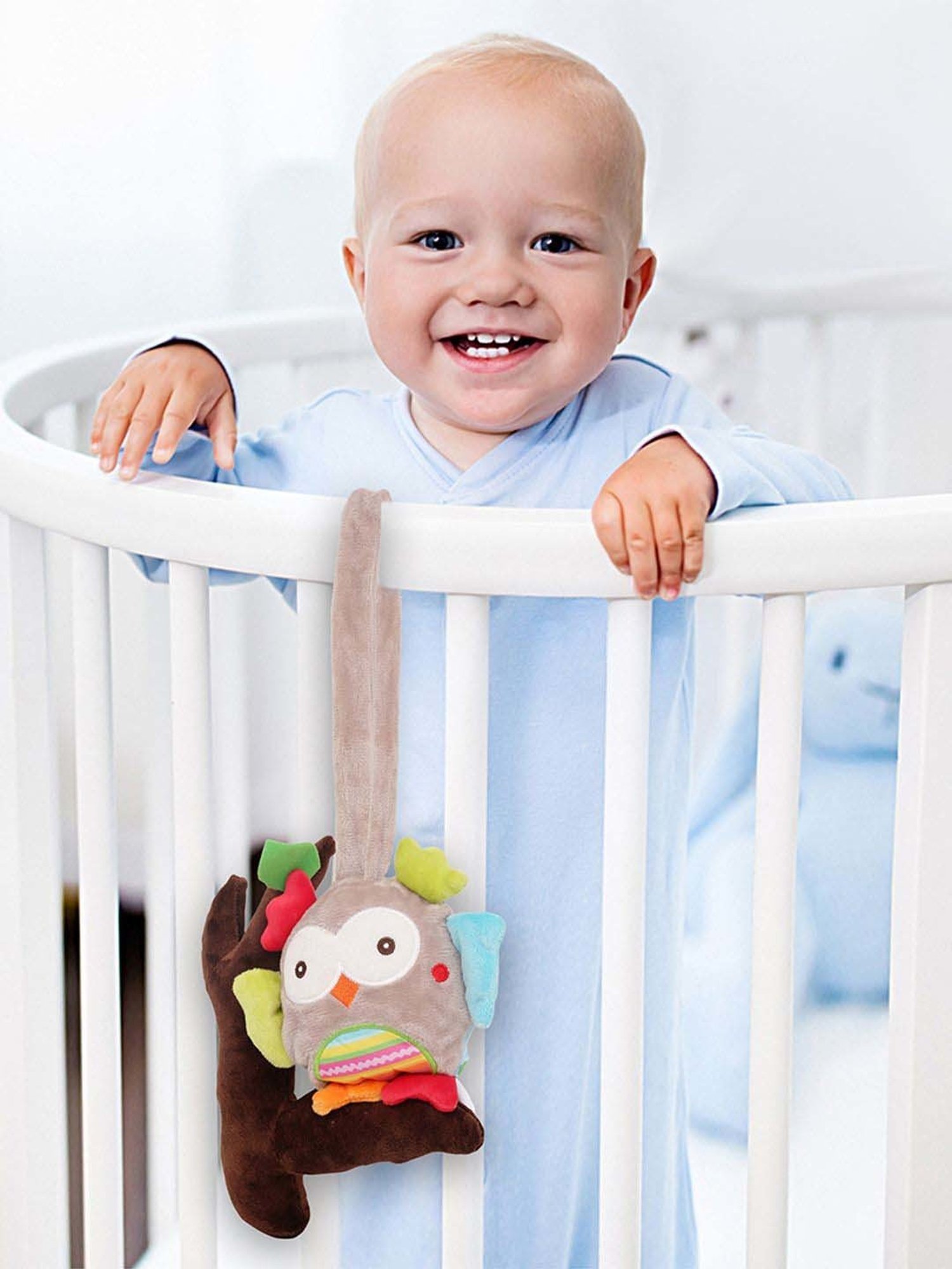 Baby Moo Kids Grey Hanging Toy