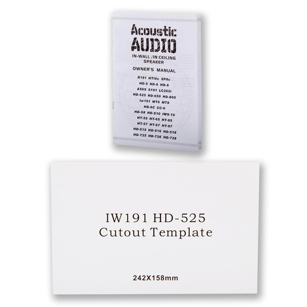 Acoustic Audio HD-525 In Wall Speakers Home Theater Surround Sound 2 Pair Pack