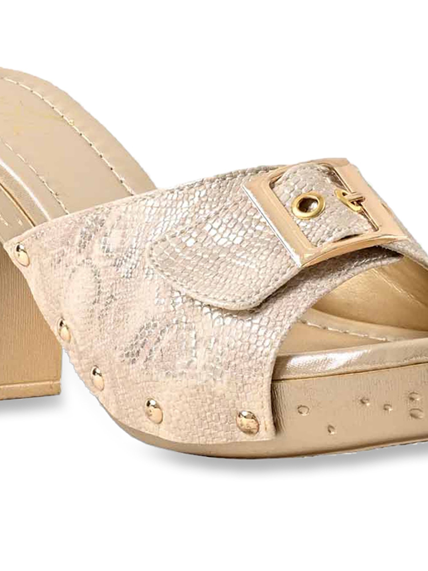 Jove Women's Beige Casual Sandals