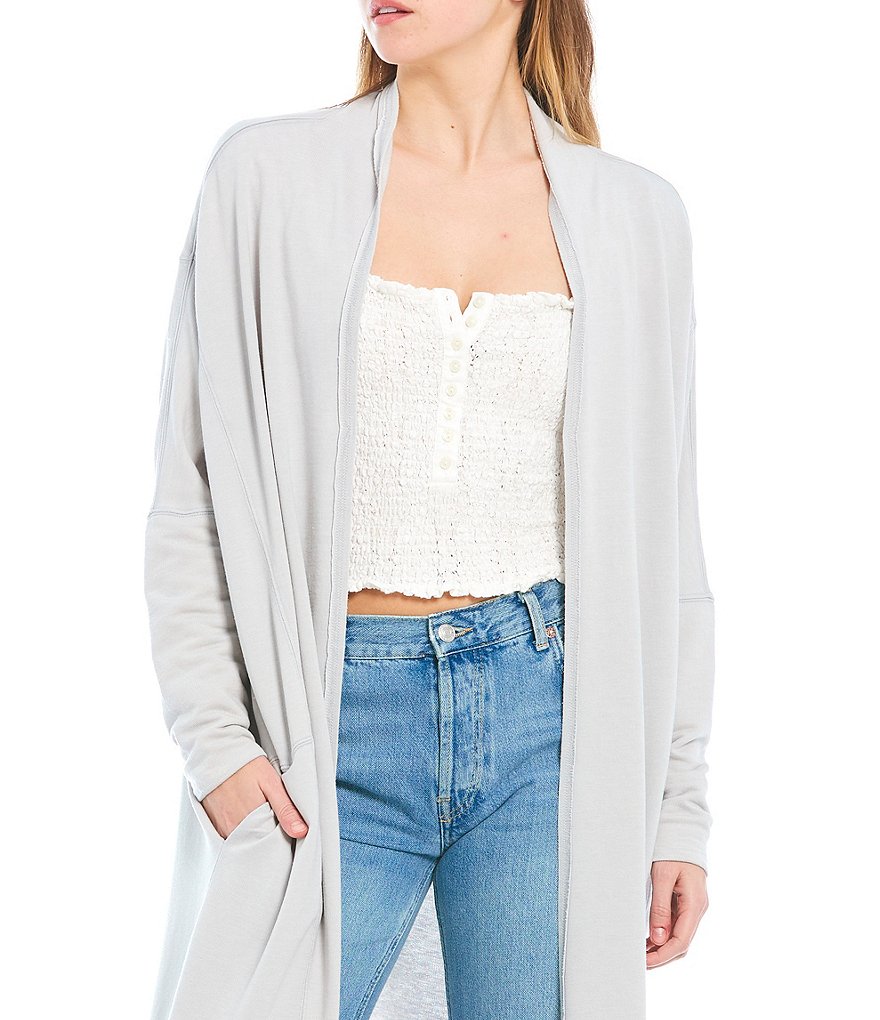 A Loves A Round Neck Long Bishop Sleeve Rib Knit Sweater