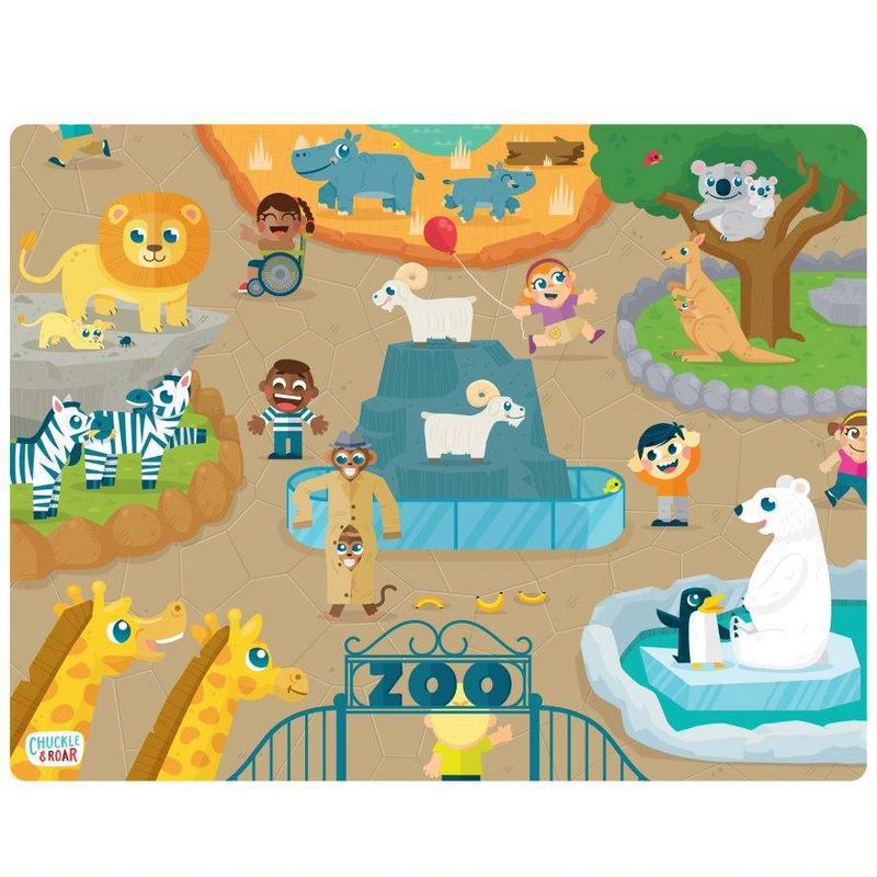 Chuckle & Roar Tray Puzzles - 4pk