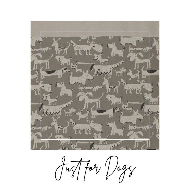 The Stair Barrier Portable Travel Wide Banister to Banister Retractable Fabric Baby and Pet Safety Gate, 42 to 52 Inch, Brown, Just for Dogs, Brown