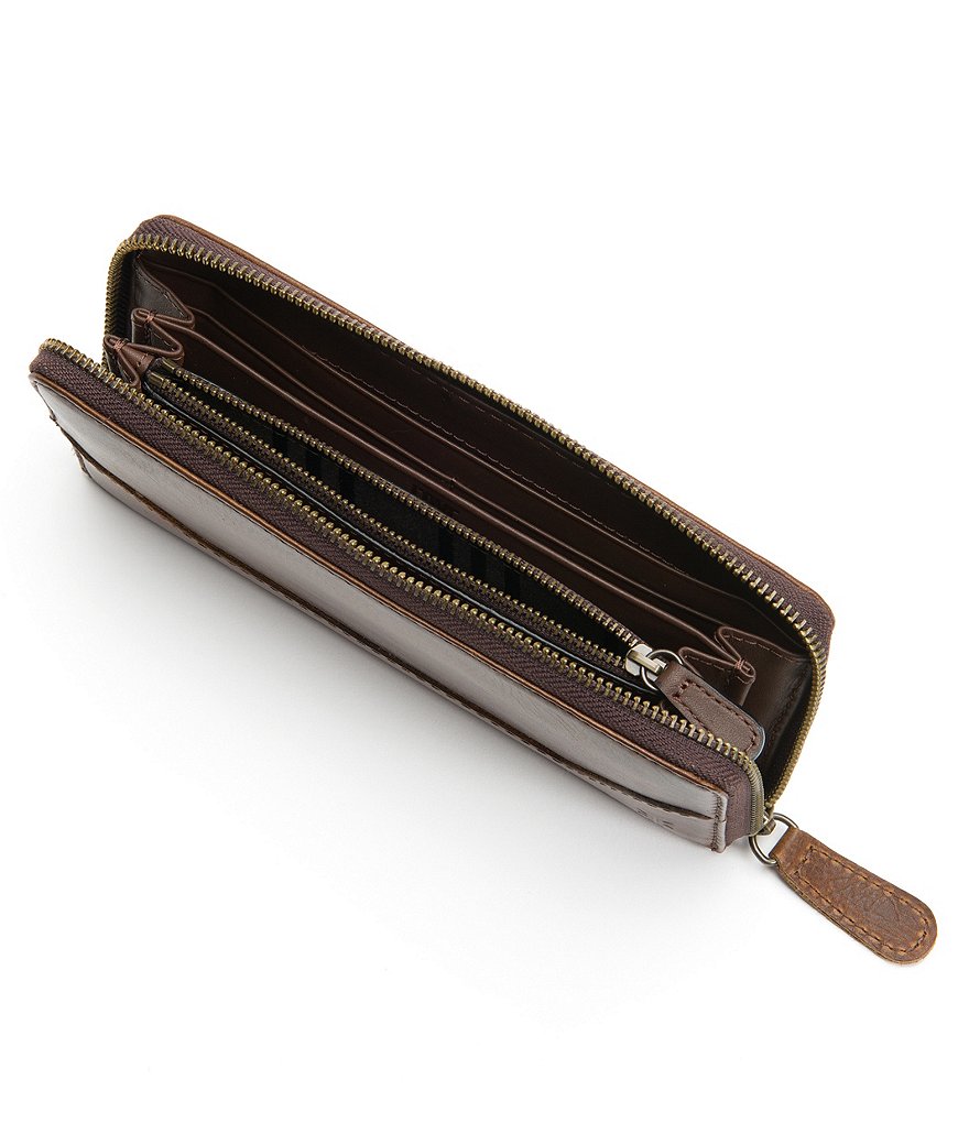 Frye Melissa Leather Zip Wallet