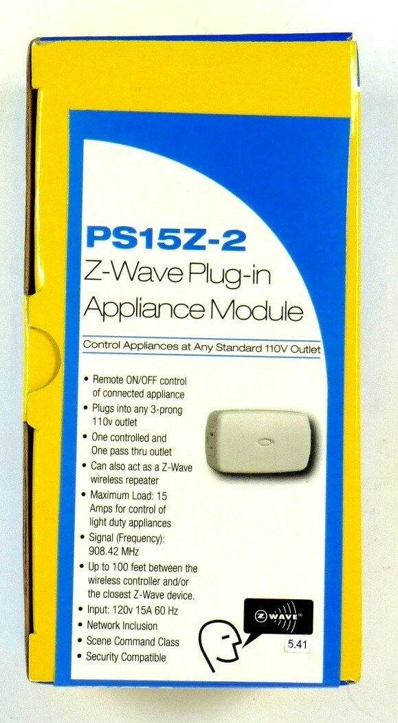 PS15Z-2  LINEAR Z-Wave Wireless Remote 15A 120V Plug-In On/Off Appliance Switch