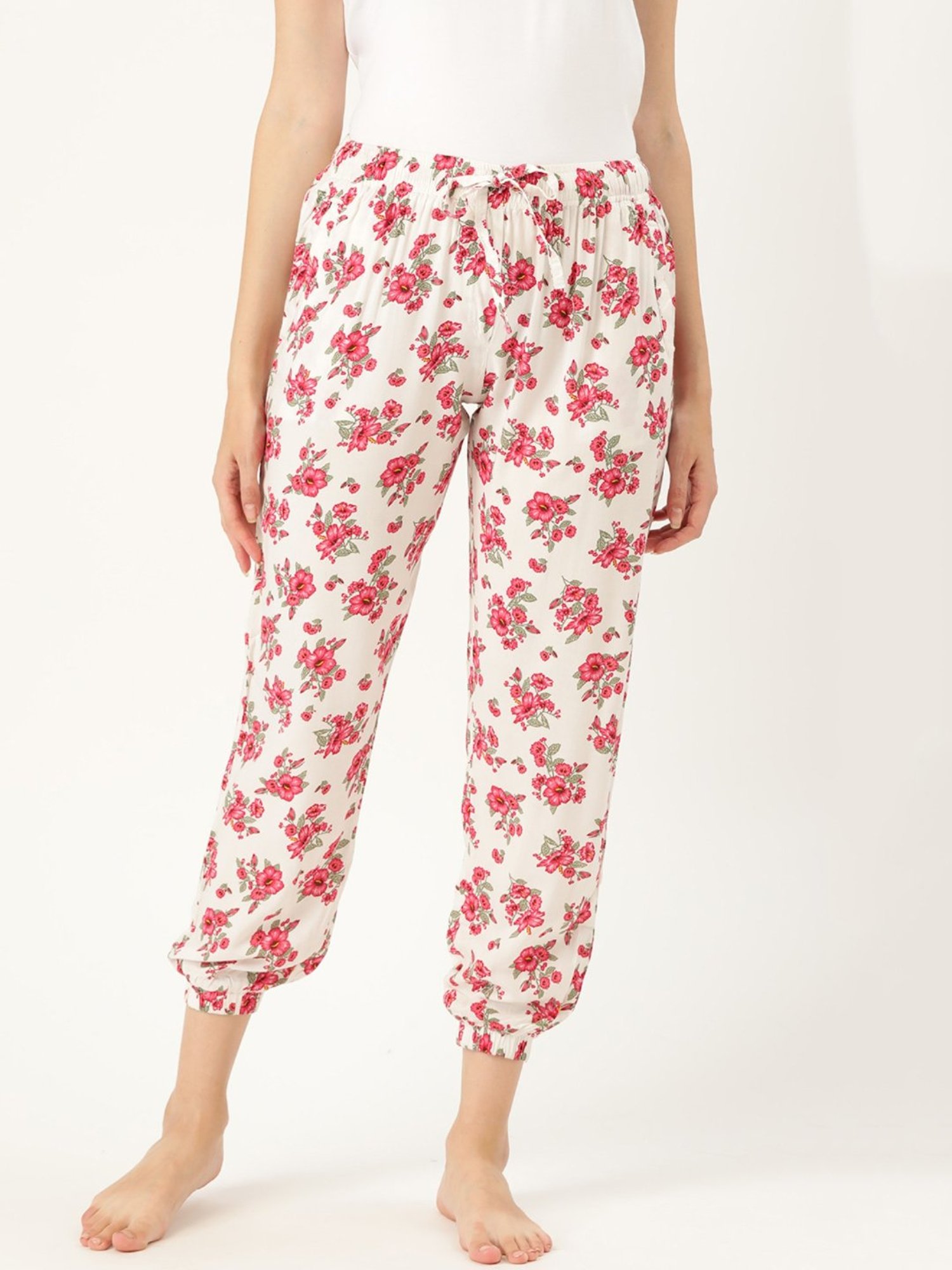 Clt.s Off White Printed Joggers