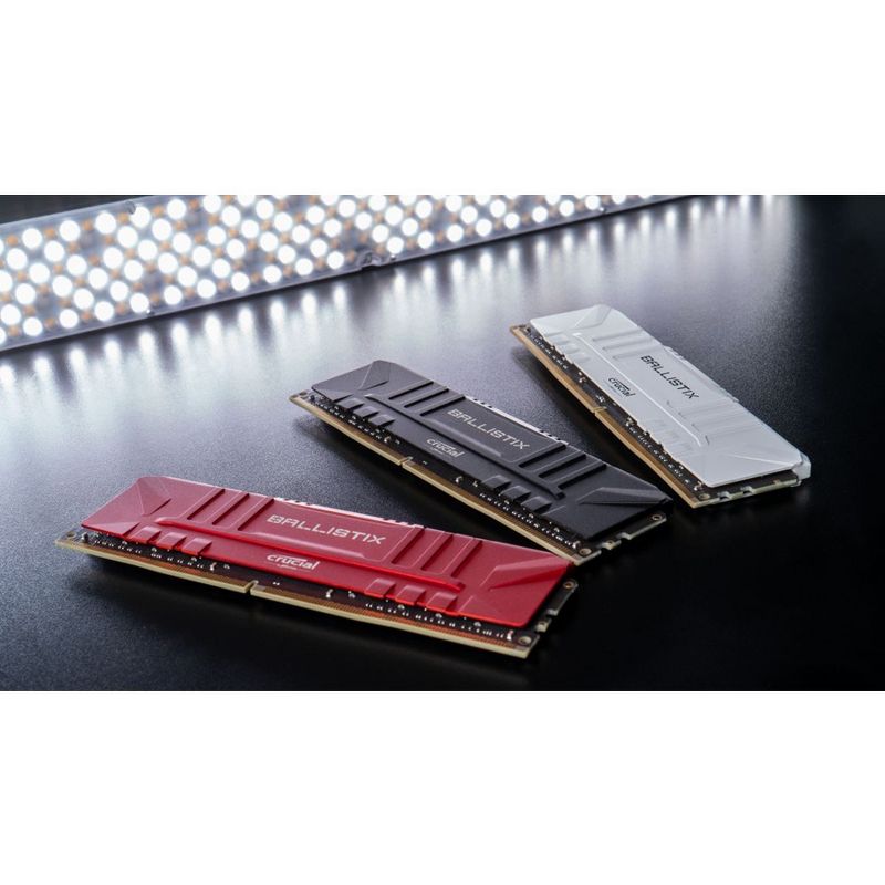 Crucial Ballistix Gaming Memory - For Computer - 32 GB (2 x 16 GB) - DDR4-3000/PC4-24000 DDR4 SDRAM - CL15 - 1.35 V - Non-ECC - Unbuffered - 288-pin