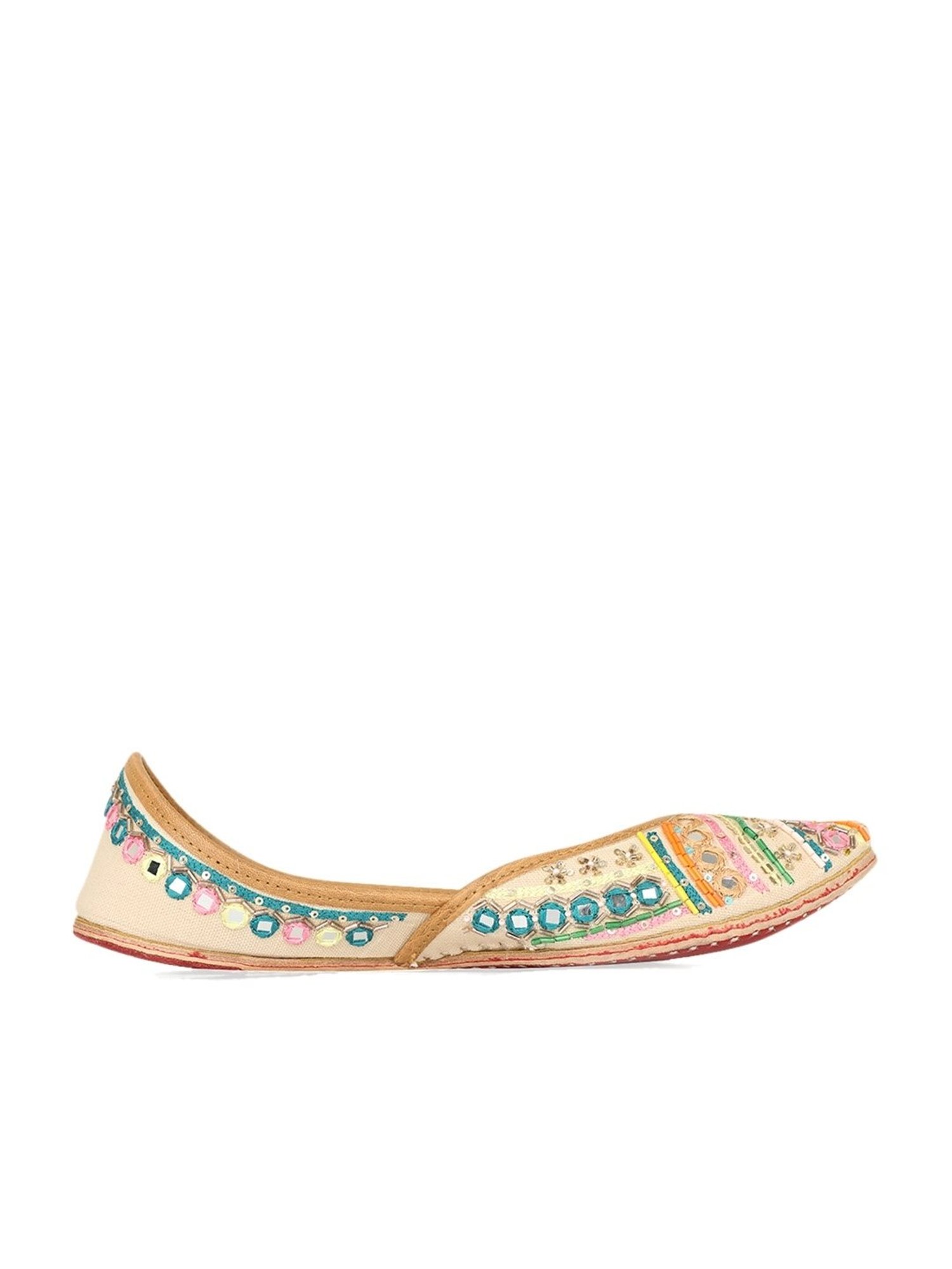 NR by Nidhi Rathi Women's Mulitcolored Ethnic Juttis