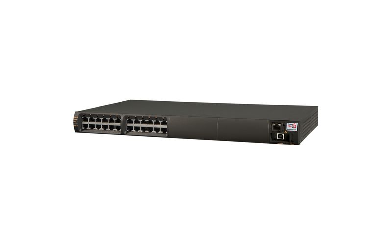 Microsemi High-Power, 12-Port Full Power (36W per port), Managed, Gigabit PoE Midspan, DC and AC Input - 240 V AC Input - 55 V DC Output