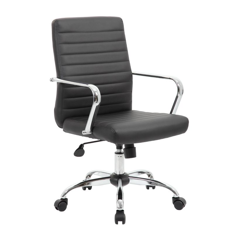 Task Chair with Fixed Arms Black - Boss Office Products