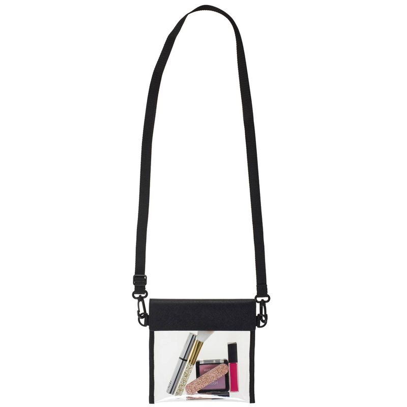 Travel Smart by Conair 2-in-1 Convertible Crossbody Clear Bag and Hip Pack