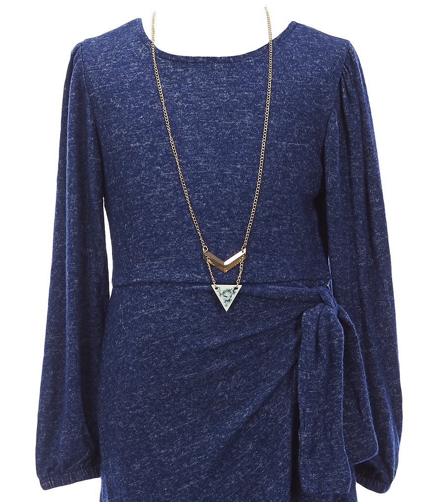 Mini Molly Big Girls 8-14 Ruffle-Sleeve Shift Dress