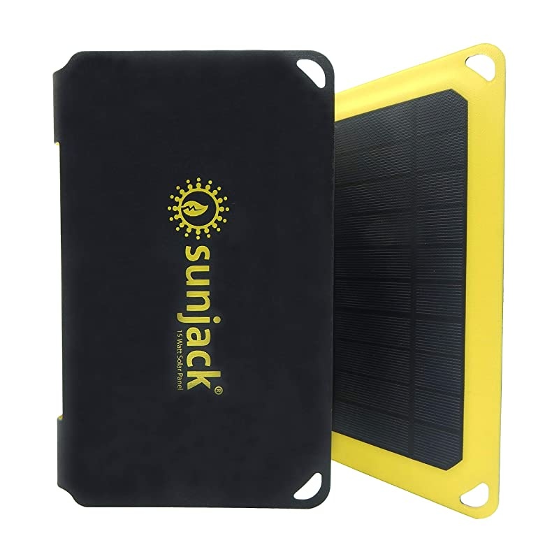 15W Solar Charger Portable Solar Panel with USB for Cell Phones, Tablets for Backpacking, Camping, Hiking and More