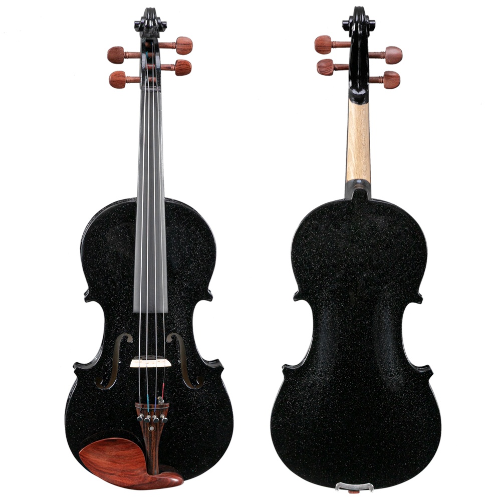 Glarry GV103 4/4 Spruce Panel Violin Matte Black