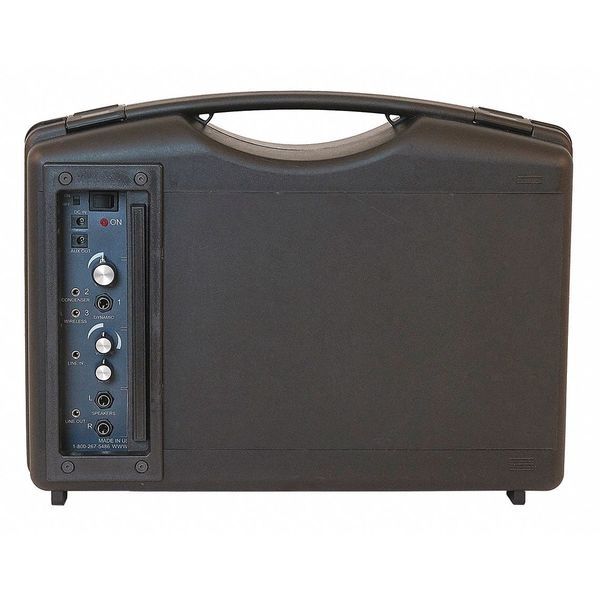 AmpliVox Bluetooth Audio Portable Buddy with Wireless Handsfree Mic 50W Black