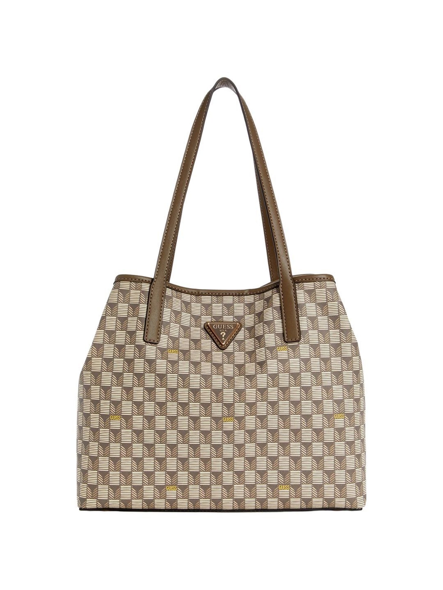 Guess Granite Printed Tote Handbag with Pouch