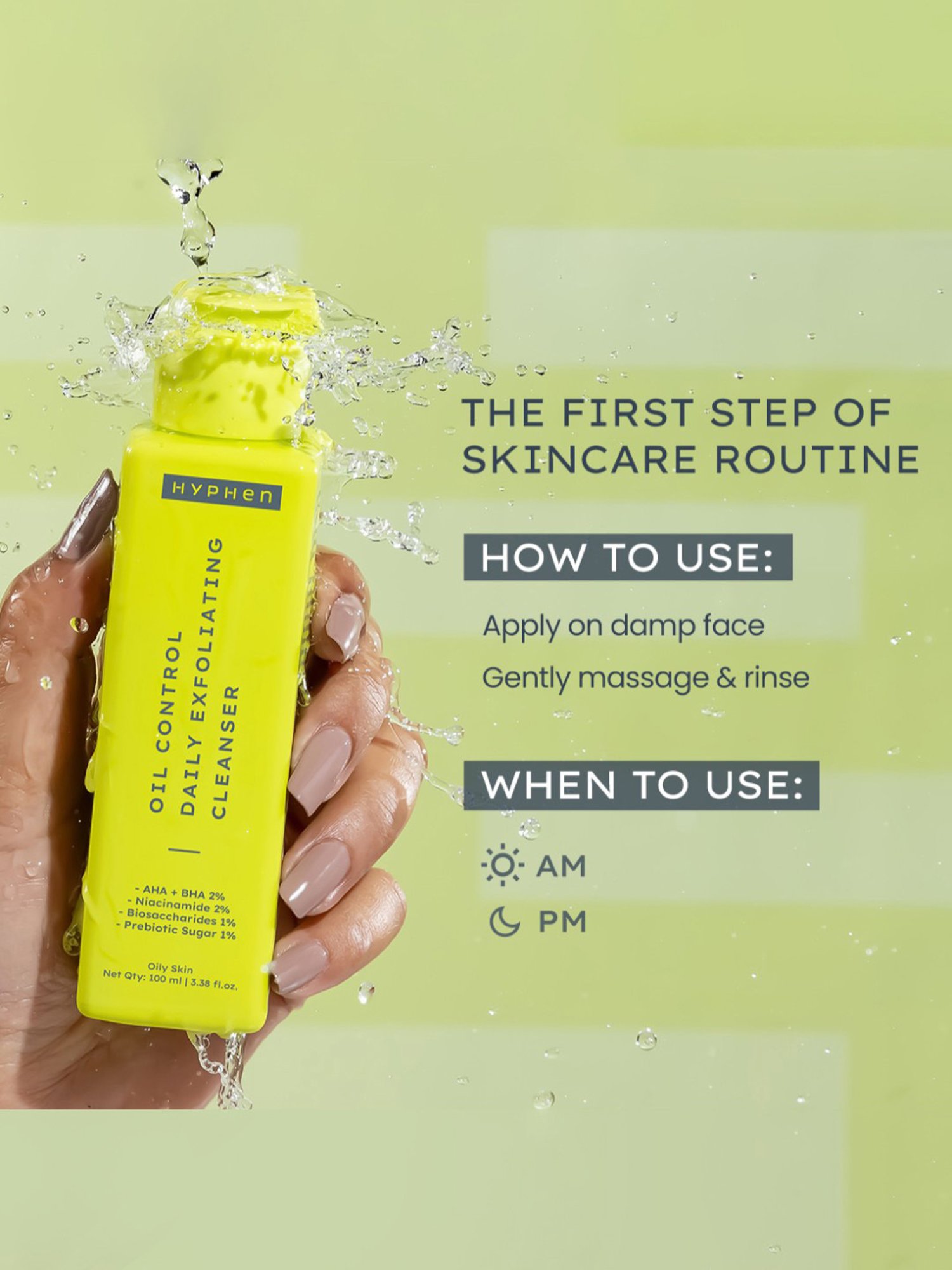 Hyphen Oil Control Daily Exfoliating Cleanser - 100 ml