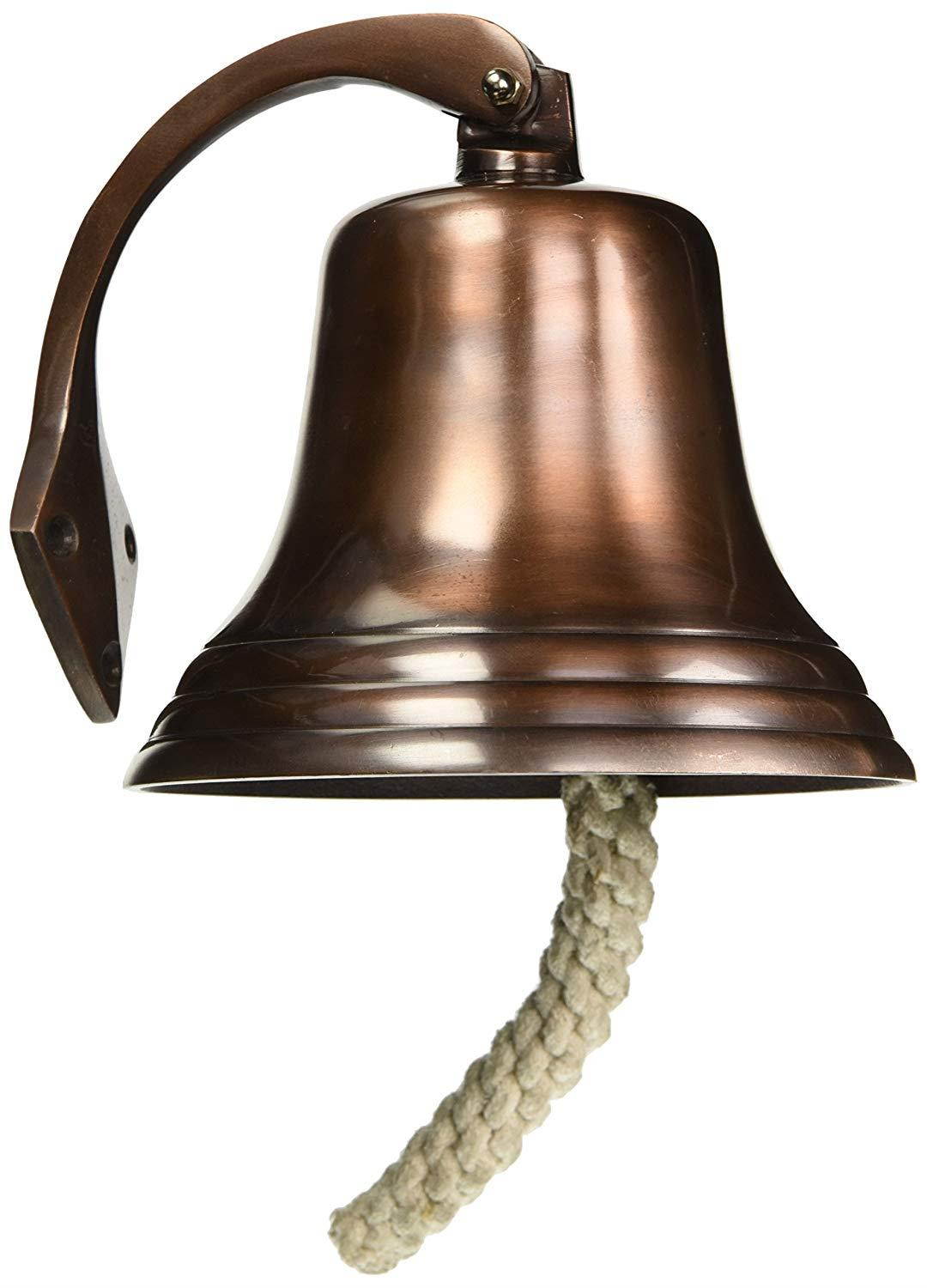 Aluminum Bell Antique Copper Finish 7"