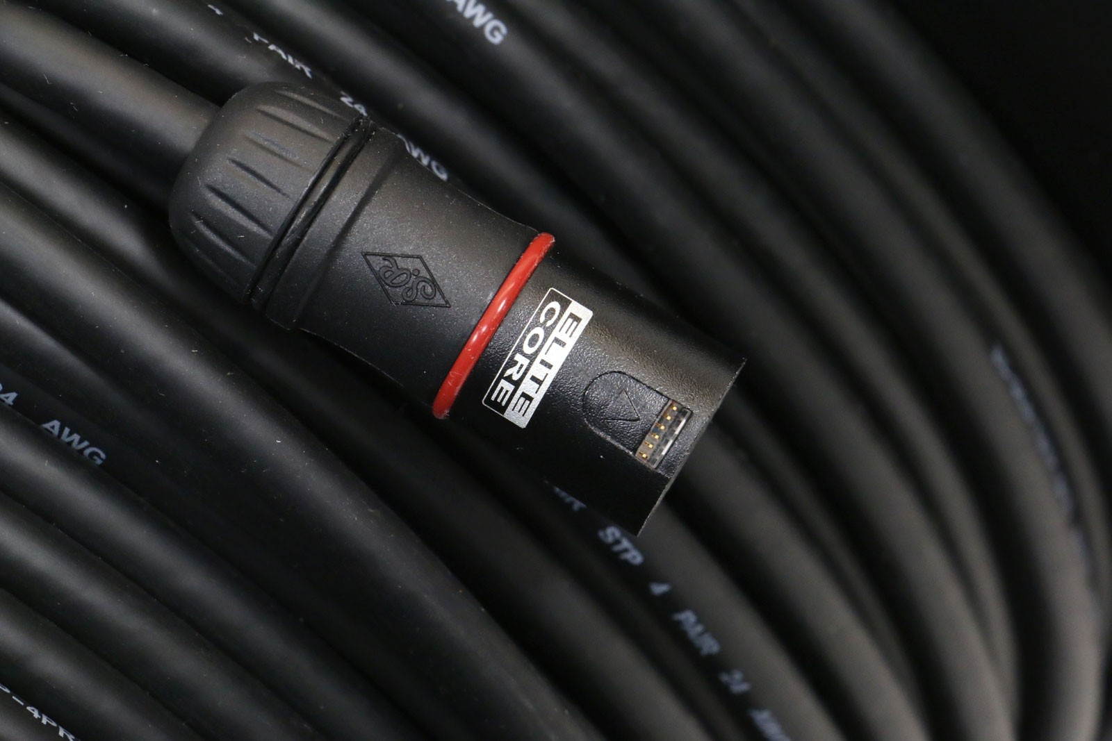 Elite Core 200' ft Converta-Shell Shielded Ethercon RJ45 CAT5E Cable Reel Snake