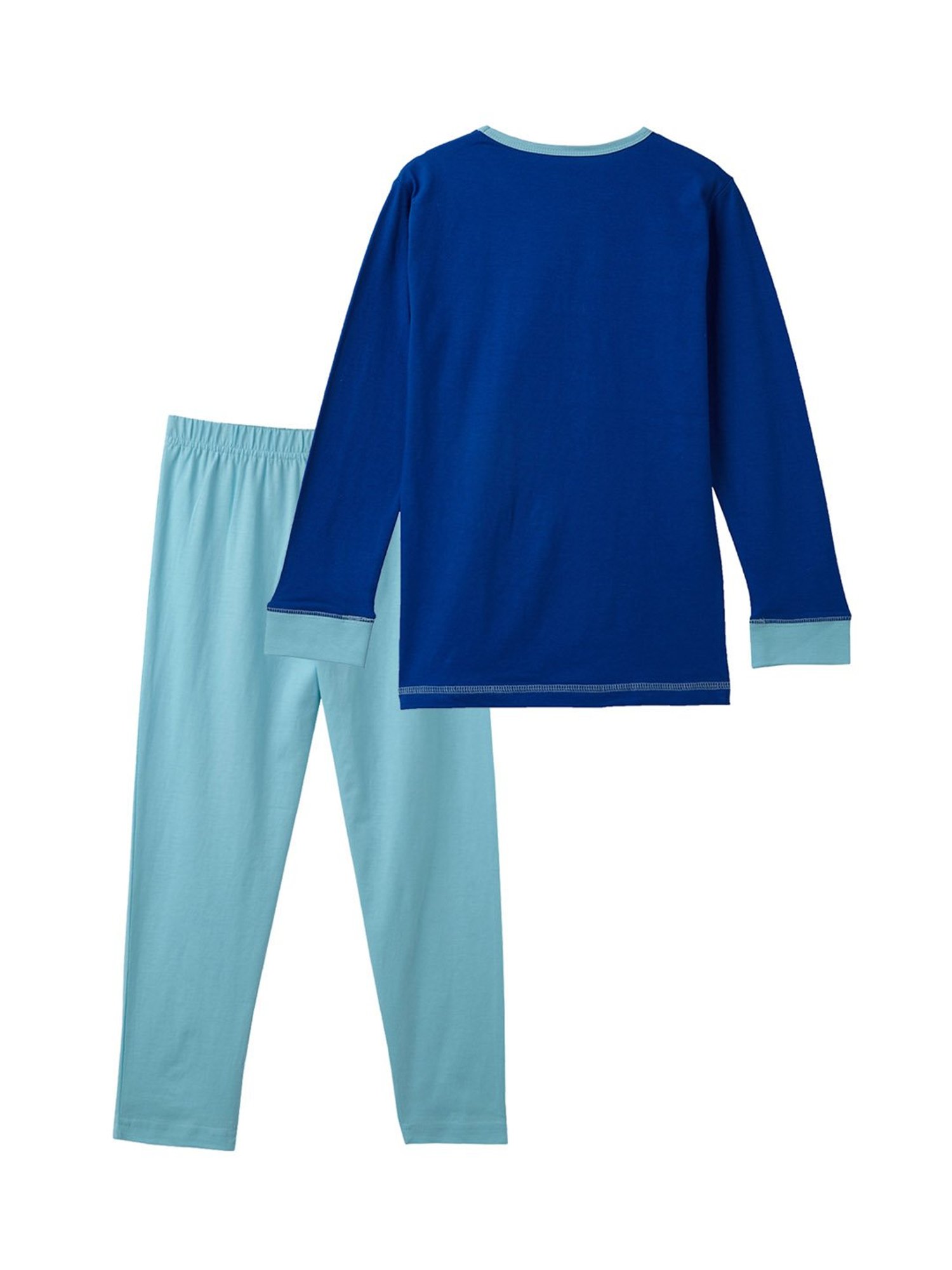 Cub McPaws Boys Blue Printed T-Shirt with Pajamas