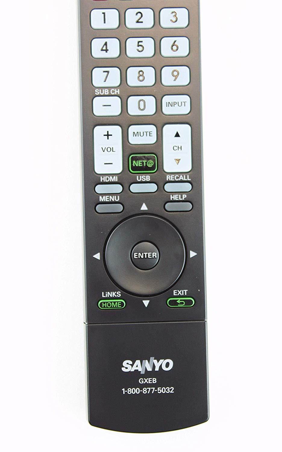 Sanyo GXEB LCD HD TV Remote Control for DP37840, DP42840, DP46840, DP50740, DP52440