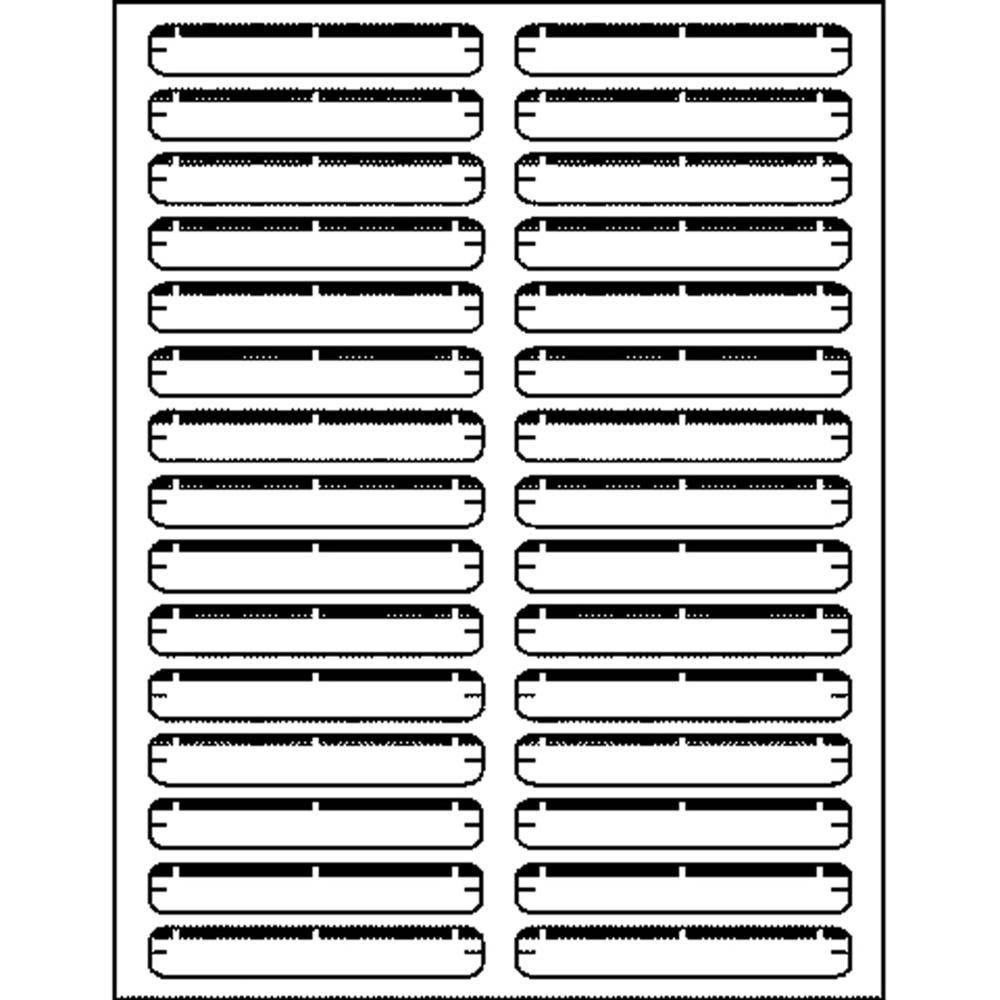 Business Source File Folder Labels Laser/Inkjet 2/3"x3-7/16" 1500/PK White 26102