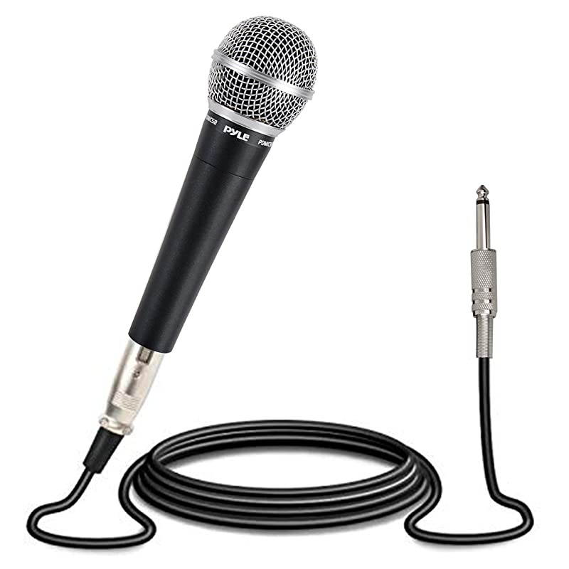 Pro Includes 15ft XLR Cable to 14 Audio Connection Connector Black 1010in x 500in x 330in PDMIC58