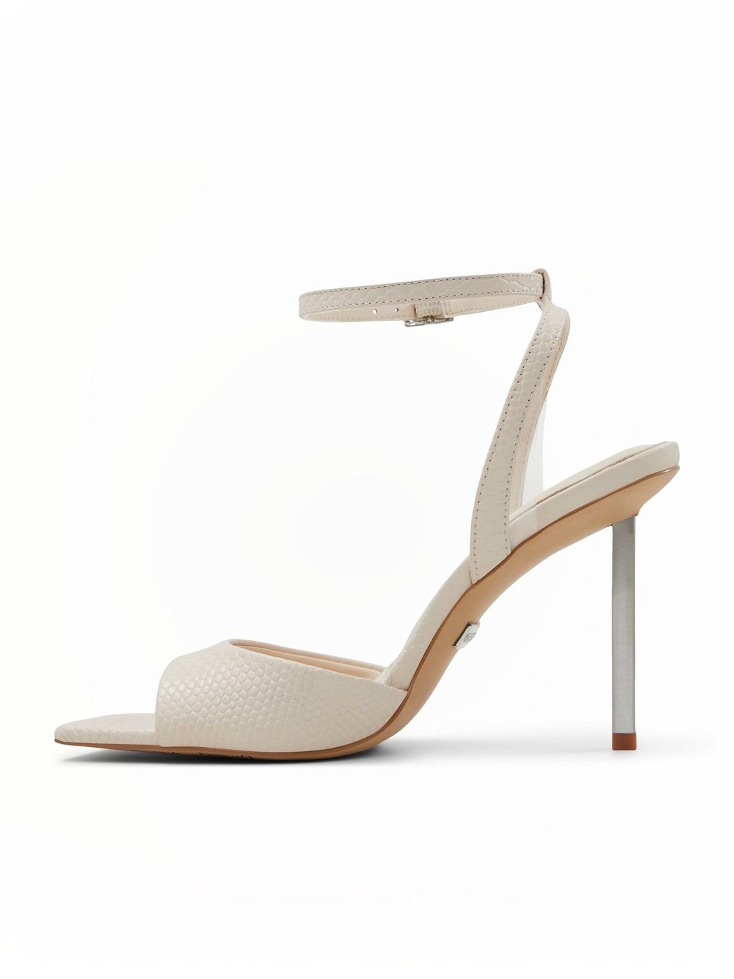 Aldo Women's Lettie Beige Ankle Strap Stilettos