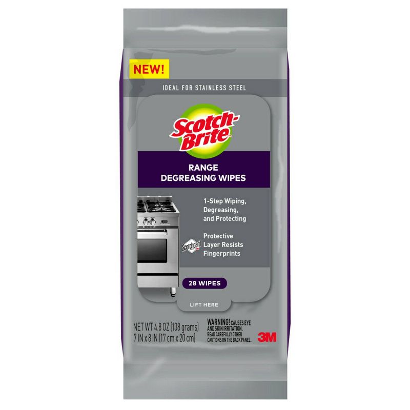 Scotch-Brite Kitchen Cleaner and Degreaser Wipes - 28ct