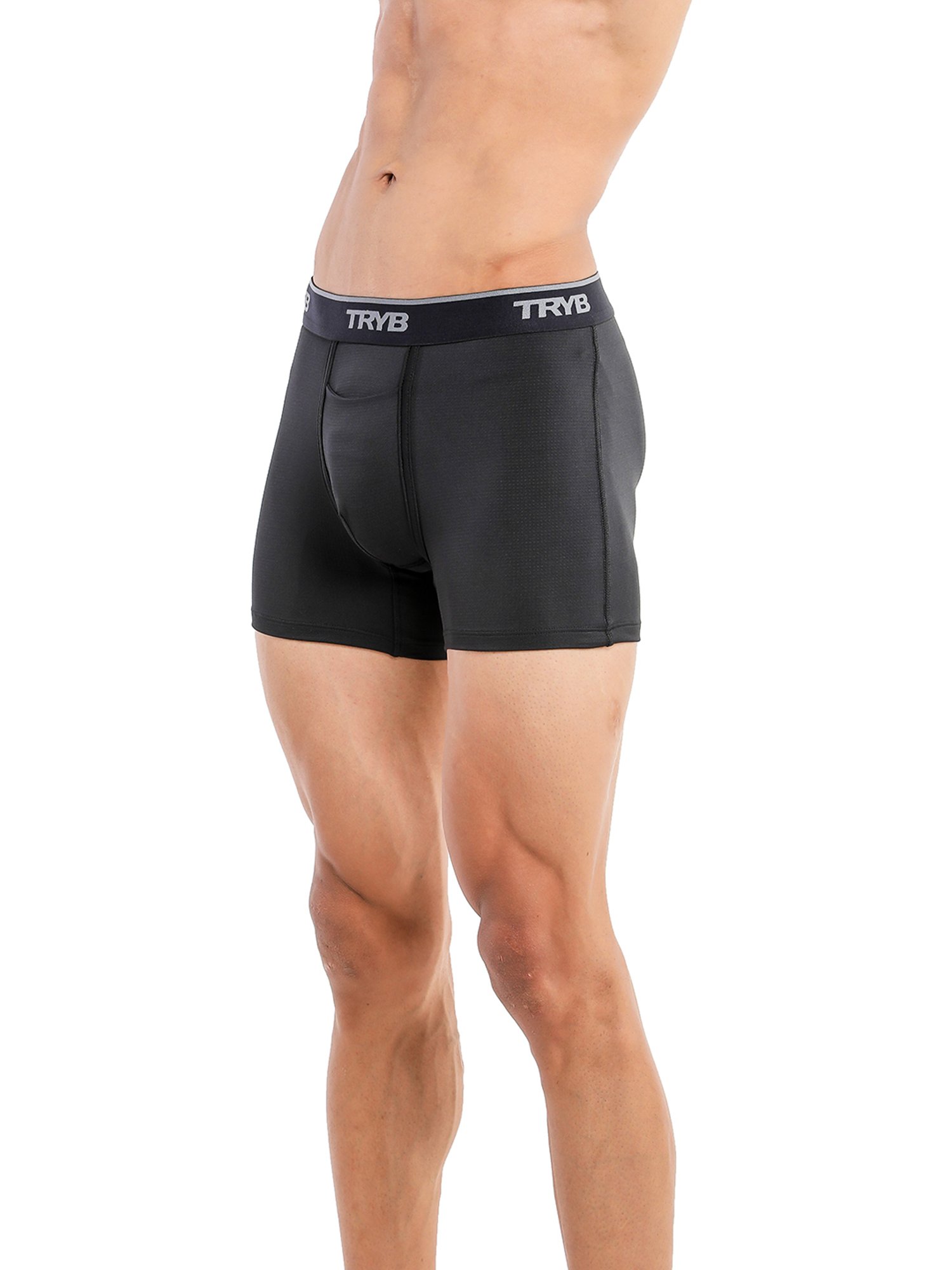 TRYB Black & Wine Skinny Fit Trunks - Pack of 2