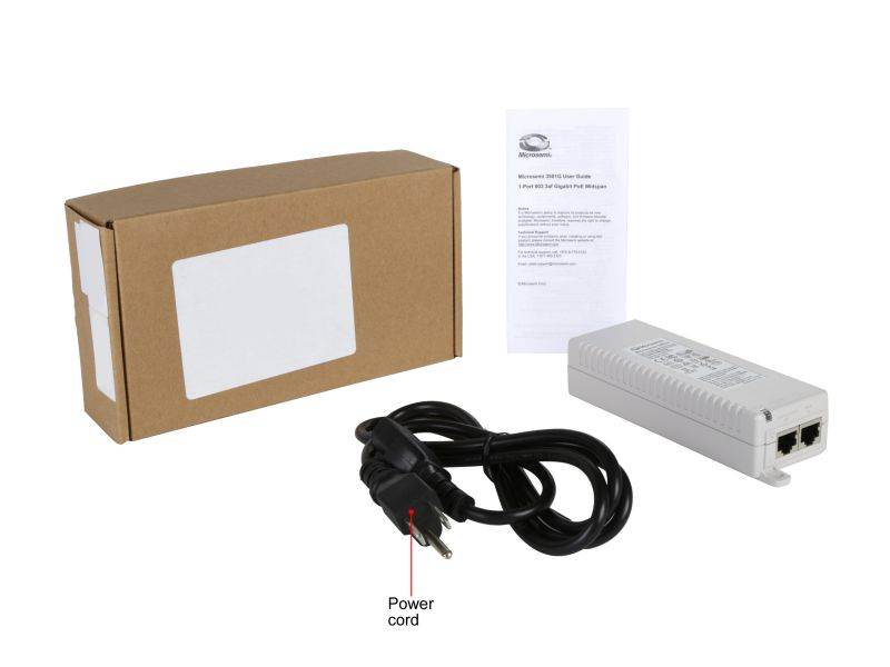 Microsemi PD-3501G/AC 3501G Power over Ethernet Injector