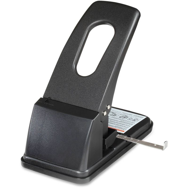 Business Source Heavy-duty 3-hole Punch - Black